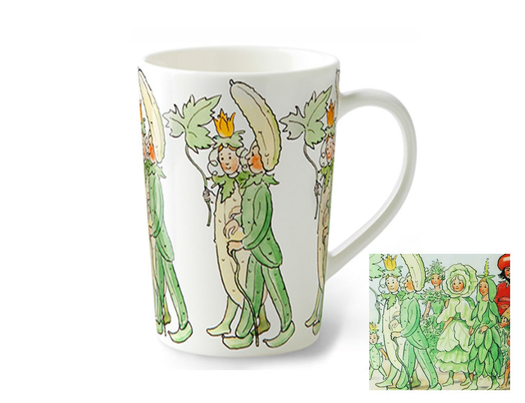  Mug with handle,Mr&Mrs Cucumber 