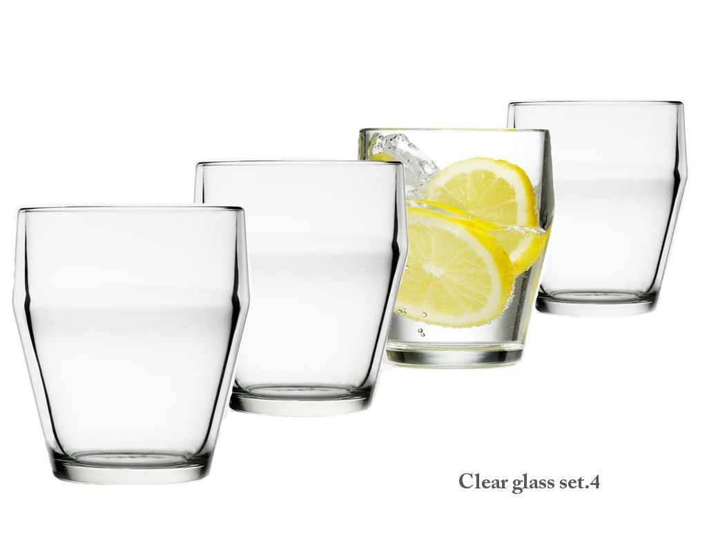 Timo Tumbler clear (แก้วชุด 4ใบ)