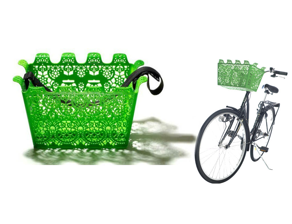  Carrie Bicycle Basket Green