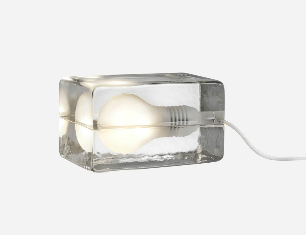 Block Lamp White Cord